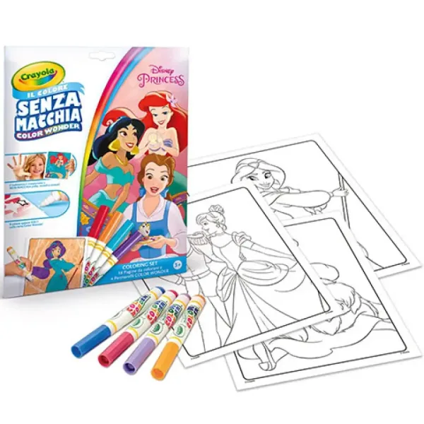 Crayola: Color Wonder Disney principesse libro da colorare senza macchie immagine 2