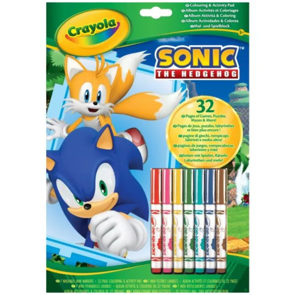 Crayola: Sonic, il libro da colorare e attività del riccio immagine 1