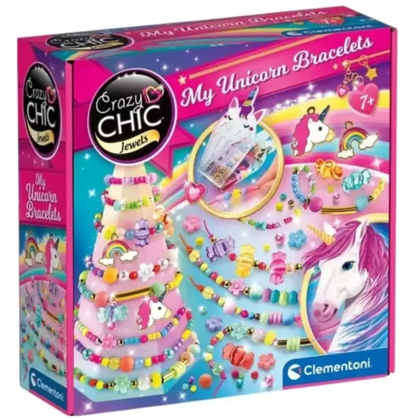 Crazy Chic: Set per creare braccialetti unicorno - Clementoni immagine 1