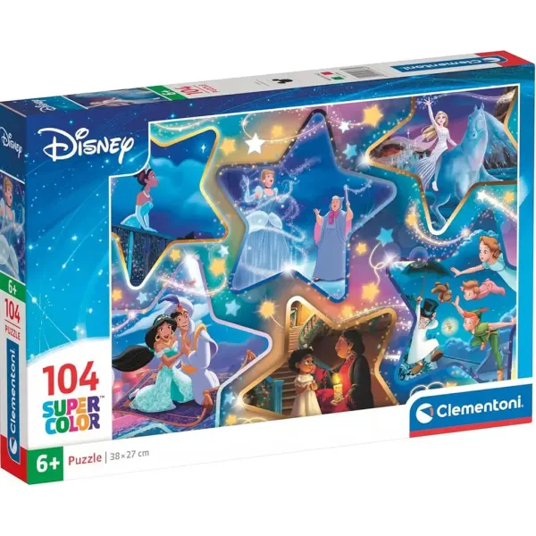 Disney Momenti Magici puzzle Supercolor da 104 pezzi - Clementoni immagine 1