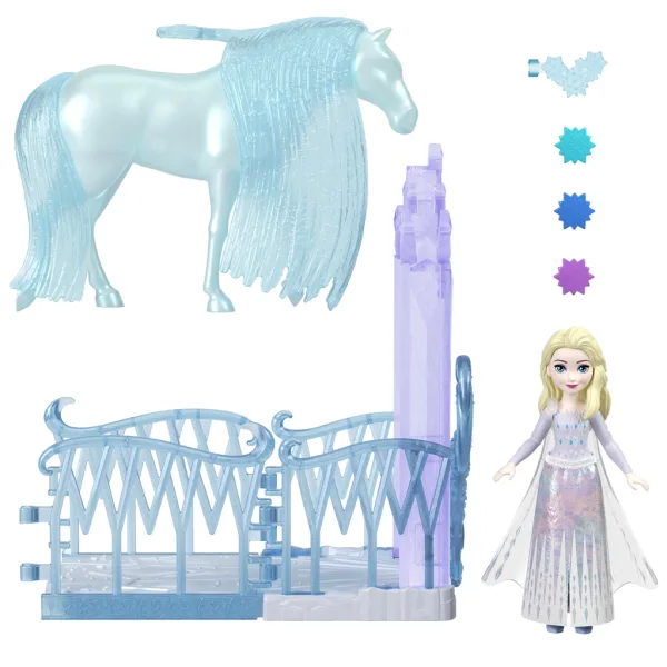 Disney Principesse: Frozen 2 mini Elsa reggia dei cavalli - Mattel immagine 3