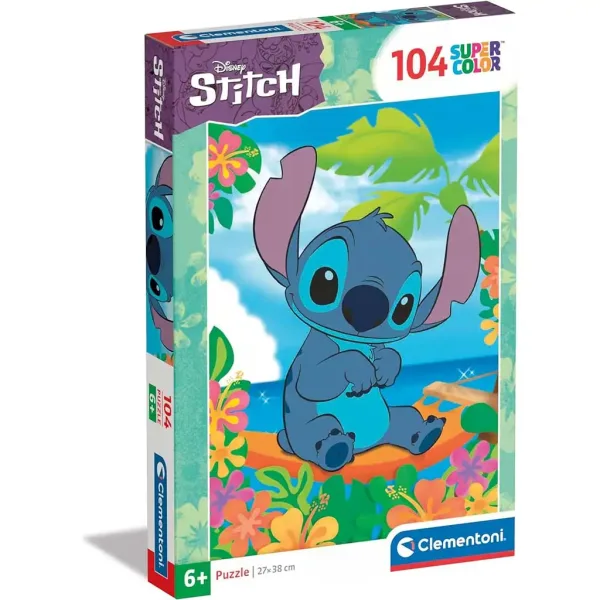 Disney Stitch puzzle Supercolor da 104 pezzi - Clementoni immagine 1