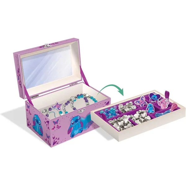 Disney Stitch Scatola portagioie con perline da infilare - Lisciani immagine 3