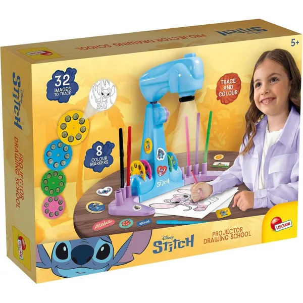 Disney Stitch Set di colorazione con proiettore - Lisciani