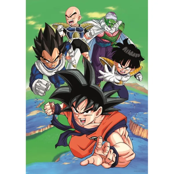Dragon Ball Z Guerrieri in missione puzzle compatto da 1000 pezzi – Clementoni immagine 2