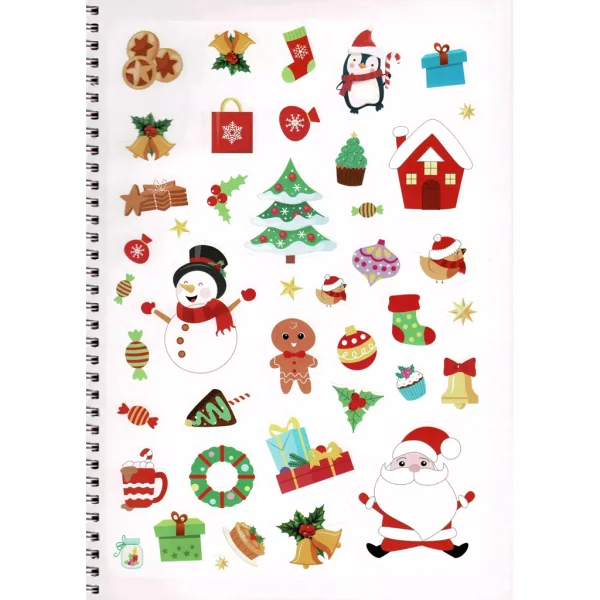 È Natale! Quaderno da colorare con adesivi e pennarelli immagine 2