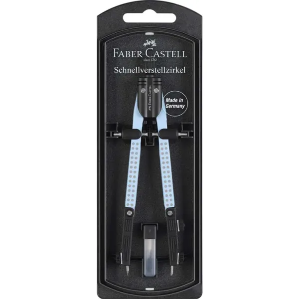 Faber-Castell: GRIP set di compassi con regolazione rapida in blu cielo immagine 1