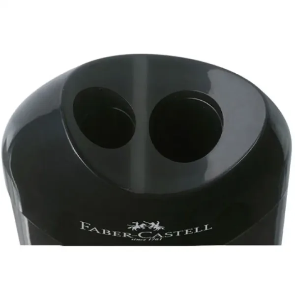 Faber-Castell: Due temperamatite in plastica resistente nera immagine 2