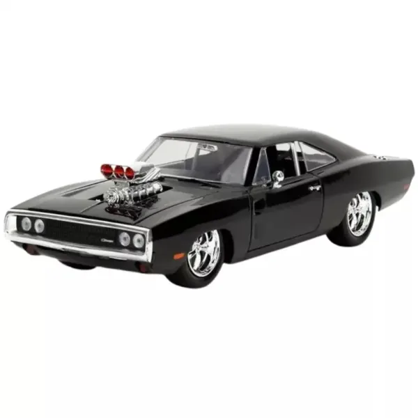 Fast & Furious: modello auto in metallo 1970 Dodge Charger con figura Dom 1/24 - Simba Toys immagine 2