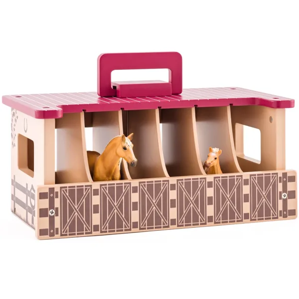 Faunica: Set di gioco con 3 figure di cavalli da fattoria – Woodyland immagine 2