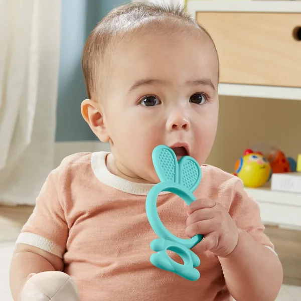 Fisher-Price Personaggi divertenti Mordicchiagengive a forma di coniglietto - Mattel immagine 2