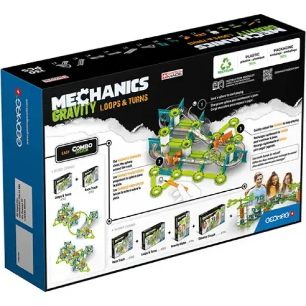 Geomag Mechanics Gravity loops giochi di costruzione magnetici da 130 pezzi immagine 2