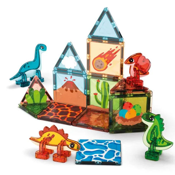 Geomag: Piastrelle Magnetiche Dino mondo immagine 2