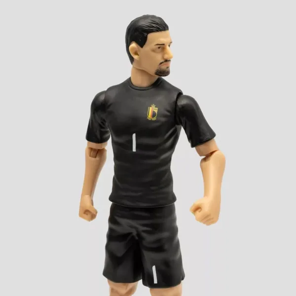 Giocatore di calcio azione figura, 20 cm - Belgio, Courtois con maglia numero 1 immagine 4