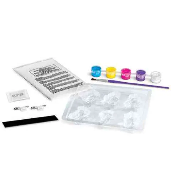 Gioco creativo per la creazione di magneti da frigorifero in gesso della principessa scintillante immagine 2