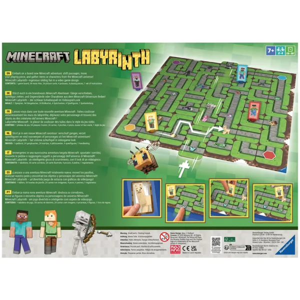 Gioco da tavolo labirinto Minecraft - Ravensburger immagine 3