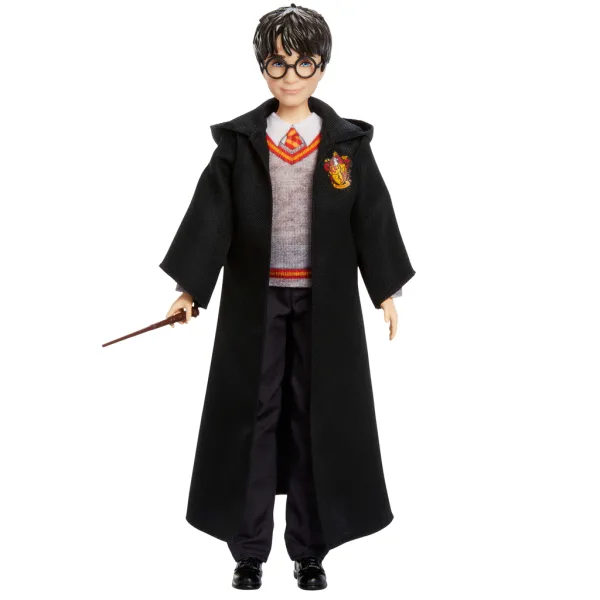 Harry Potter: Harry bambola in mantello con bacchetta - Mattel immagine 2