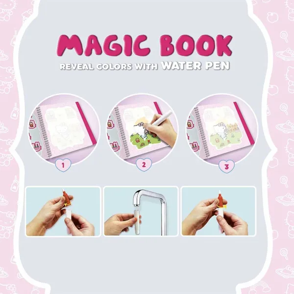 Hello Kitty Libro magico per disegnare con l'acqua - Lisciani immagine 3