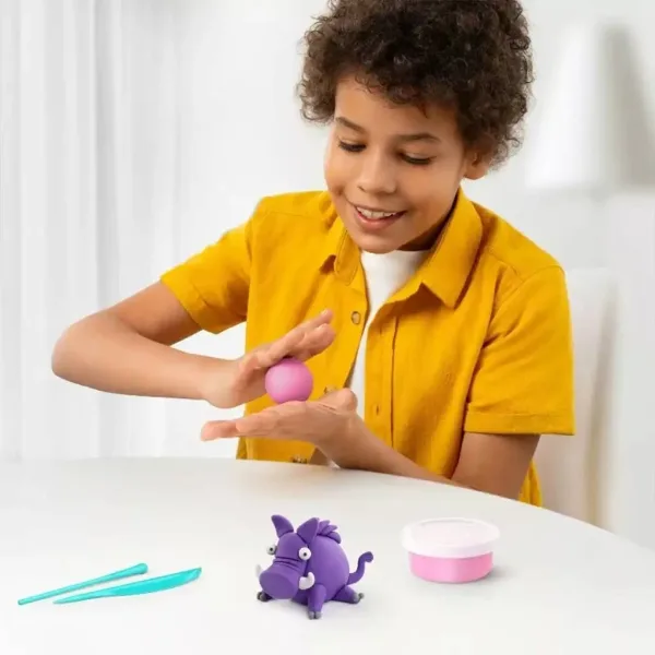 Hey Clay: Grande set di pasta da modellare con applicazione telefonica - Animali della foresta immagine 5