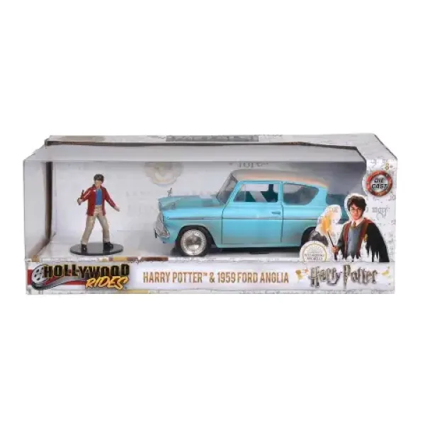 Hollywood Rides - Harry Potter: 1959 Ford Anglia modello di auto in metallo 1/24 - Simba Toys immagine 3