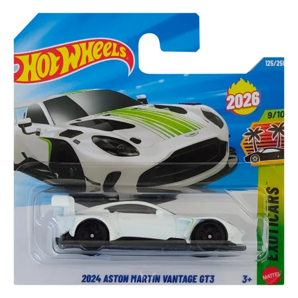 Hot Wheels: 2024 Aston Martin Vantage GT3 auto in miniatura bianca 1/64 - Mattel immagine 1