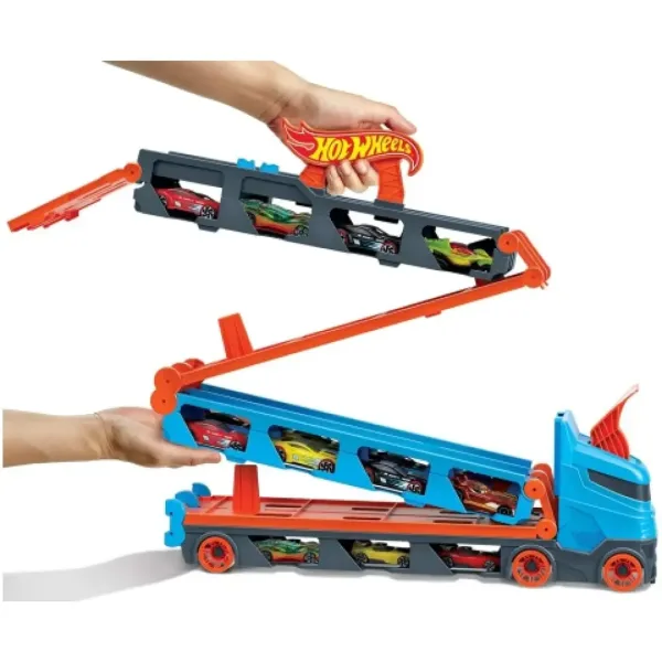 Hot Wheels: Camion di trasporto Ultimate 2 in 1 - Mattel immagine 3