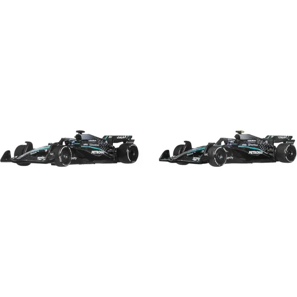 Hot Wheels F1 Macchinina 2-pack - Mercedes: Antonelli + Russell - Mattel immagine 2