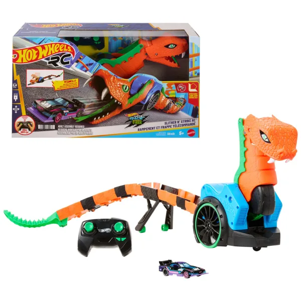 Hot Wheels: Let’s Race auto lancia serpente radiocomandato con macchina – Mattel immagine 2