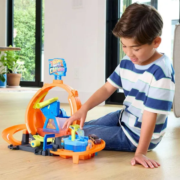 Hot Wheels: Mega Lavaggio Auto Giocattolo - Mattel immagine 3