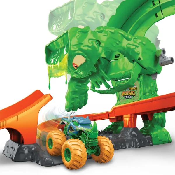 Hot Wheels Monster Trucks Slime Monster Caos Pista - Mattel immagine 5