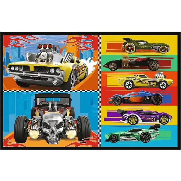 Hot Wheels - puzzle da 2 x 70 pezzi - Trefl immagine 3