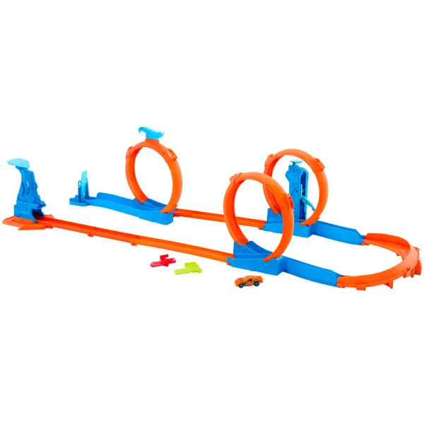 Hot Wheels: Set creatore di pista a triplo anello - Mattel immagine 2