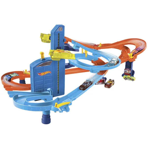 Hot Wheels: Set di pista Super Spirale con 5 macchinine - Mattel immagine 2