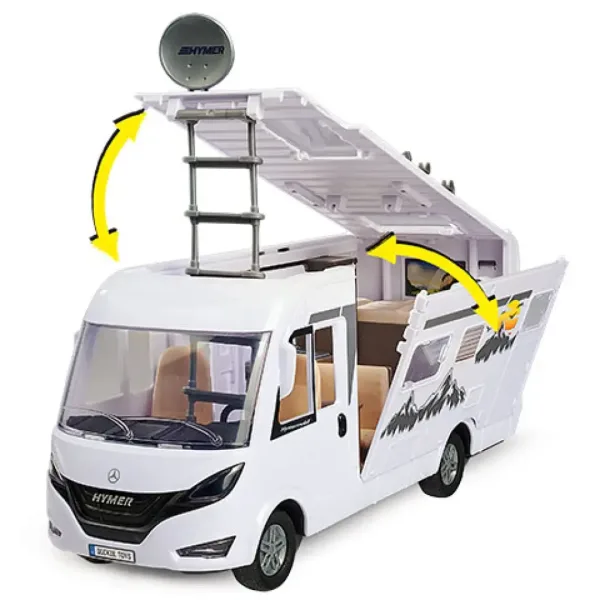 Hymer Camping Van camper con accessori 30cm - Dickie Toys immagine 2