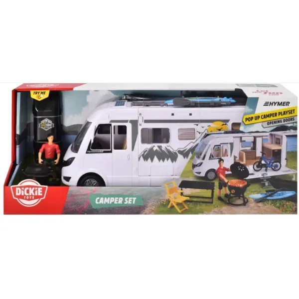 Hymer Camping Van camper con accessori 30cm - Dickie Toys immagine 5