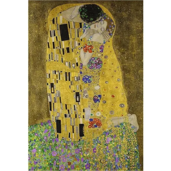 Il bacio, Klimt - puzzle da 500 pezzi con cornice - Trefl immagine 2