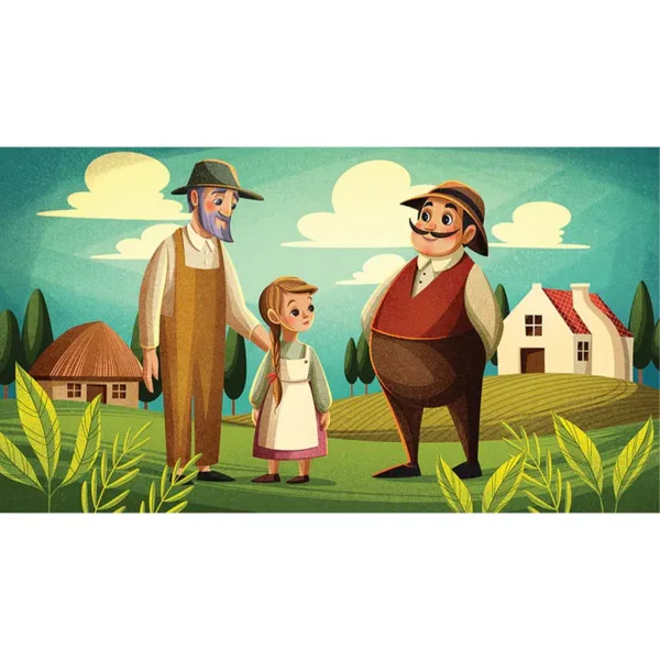 Il bambino e il vaso di fiori vuoto diafilm (Serie di diapositive del patrimonio delle fiabe) immagine 3