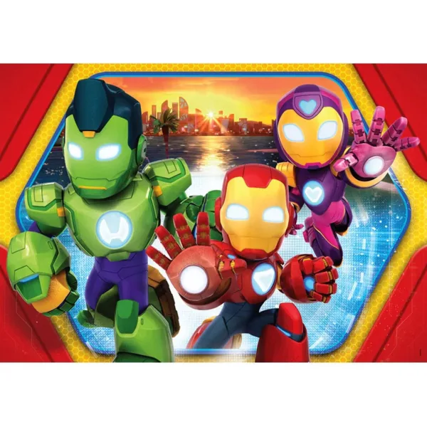 Iron Man e la sua super squadra puzzle maxi da 24 pezzi - Clementoni immagine 2