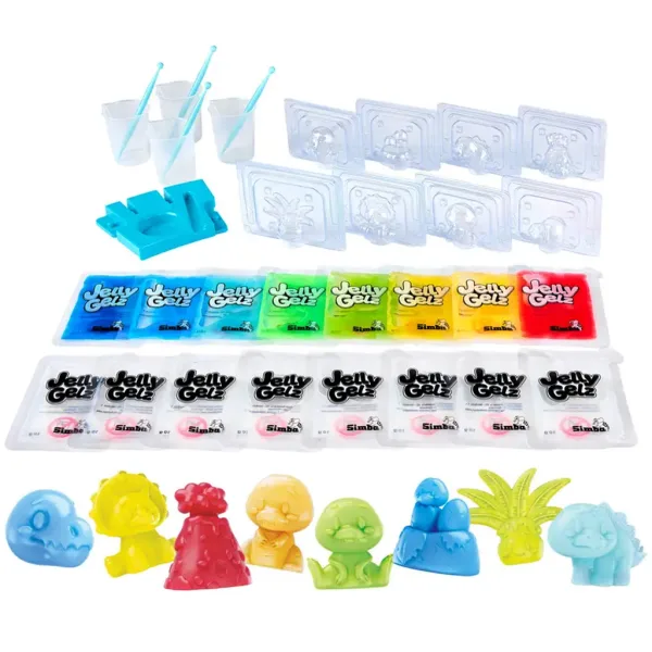 Jelly Gelz Dinos set creativo per la creazione di figure di gelatina a tema dinosauro - Simba Toys immagine 3