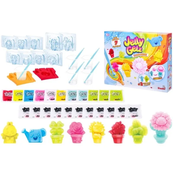 Jelly Gelz Flower Deluxe set creativo per figure di gelatina floreali - Simba Toys immagine 2