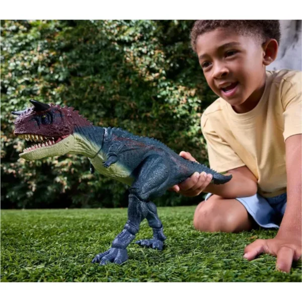 Jurassic World: figura di dinosauro Carnotaurus - Mattel immagine 2