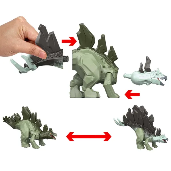 Jurassic World: Mayhem Mix-Ups DIY Mutanti dinosauro Stegosaurus - Mattel immagine 2