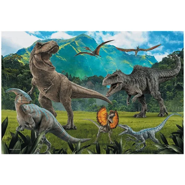 Jurassic World: Puzzle di 100 pezzi dei dinosauri di Jurassic Park - Trefl immagine 2
