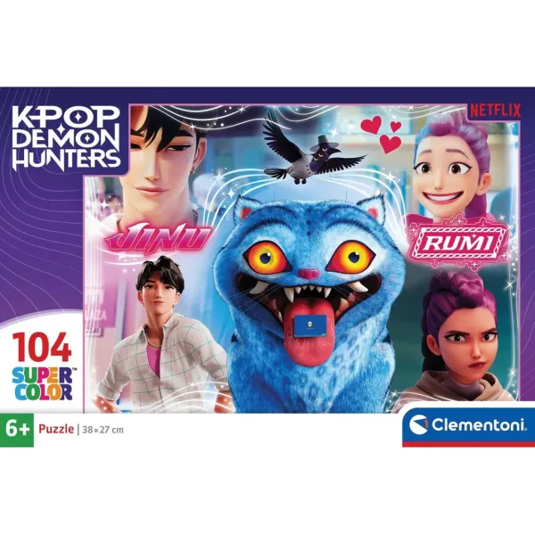 K-Pop cacciatori di demoni Derpy e amici puzzle SuperColor da 104 pezzi – Clementoni immagine 1
