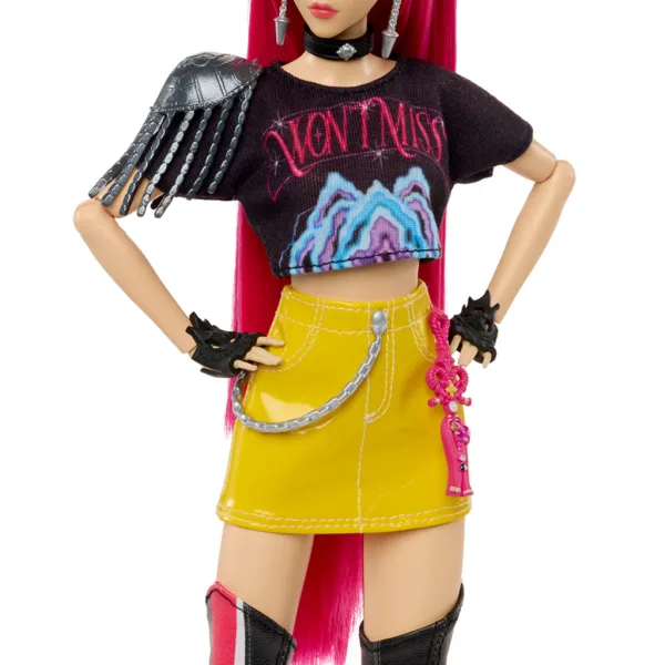 K-Pop Cacciatori di Demoni: Mira bambola di moda con arma – Mattel immagine 5