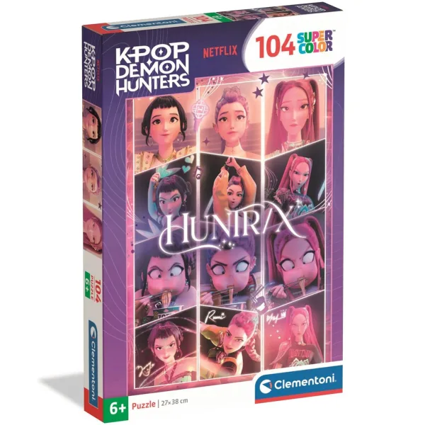 K-Pop cacciatori di demoni puzzle Huntrix SuperColor 104 pezzi – Clementoni immagine 1