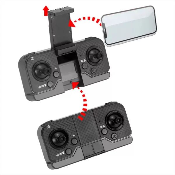 KOO: Kotaro 058 drone pieghevole radiocomandato con doppia camera e illuminazione LED immagine 7