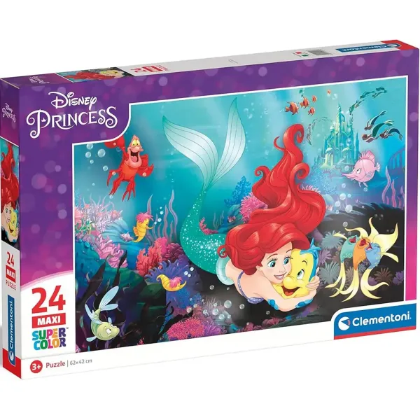 Il piccolo pesciolino 24 pezzi maxi supercolor puzzle - Clementoni immagine 1