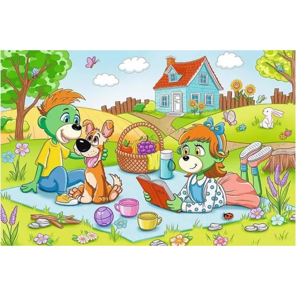 Le avventure della famiglia Treflik - puzzle da 60 pezzi - Trefl immagine 2