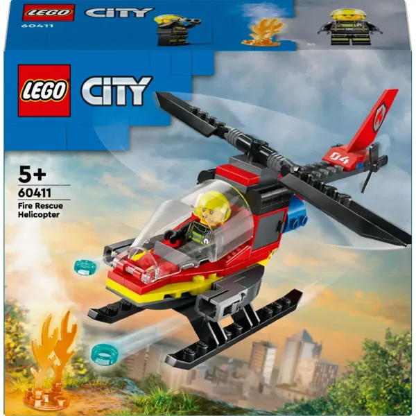 LEGO® City: Elicottero di soccorso dei pompieri (60411) immagine 1